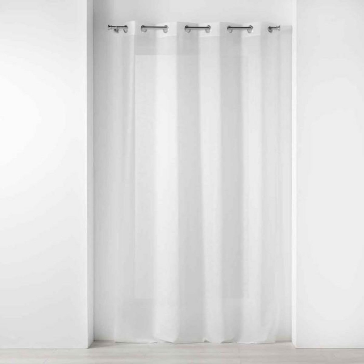 Paris Prix Rideau Voilage à Œillets  Soline  140x280cm Blanc