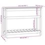Voir la diapositive 6 : VIDAXL Jardiniere et etagere Blanc 111,5x34,5x81 cm Bois massif de pin