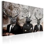 Paris Prix Tableau Imprimé  Deer in Suits. Coloris disponibles : Multicolore