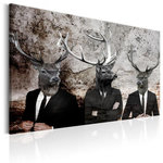 Paris Prix Tableau Imprimé  Deer in Suits. Coloris disponibles : Multicolore