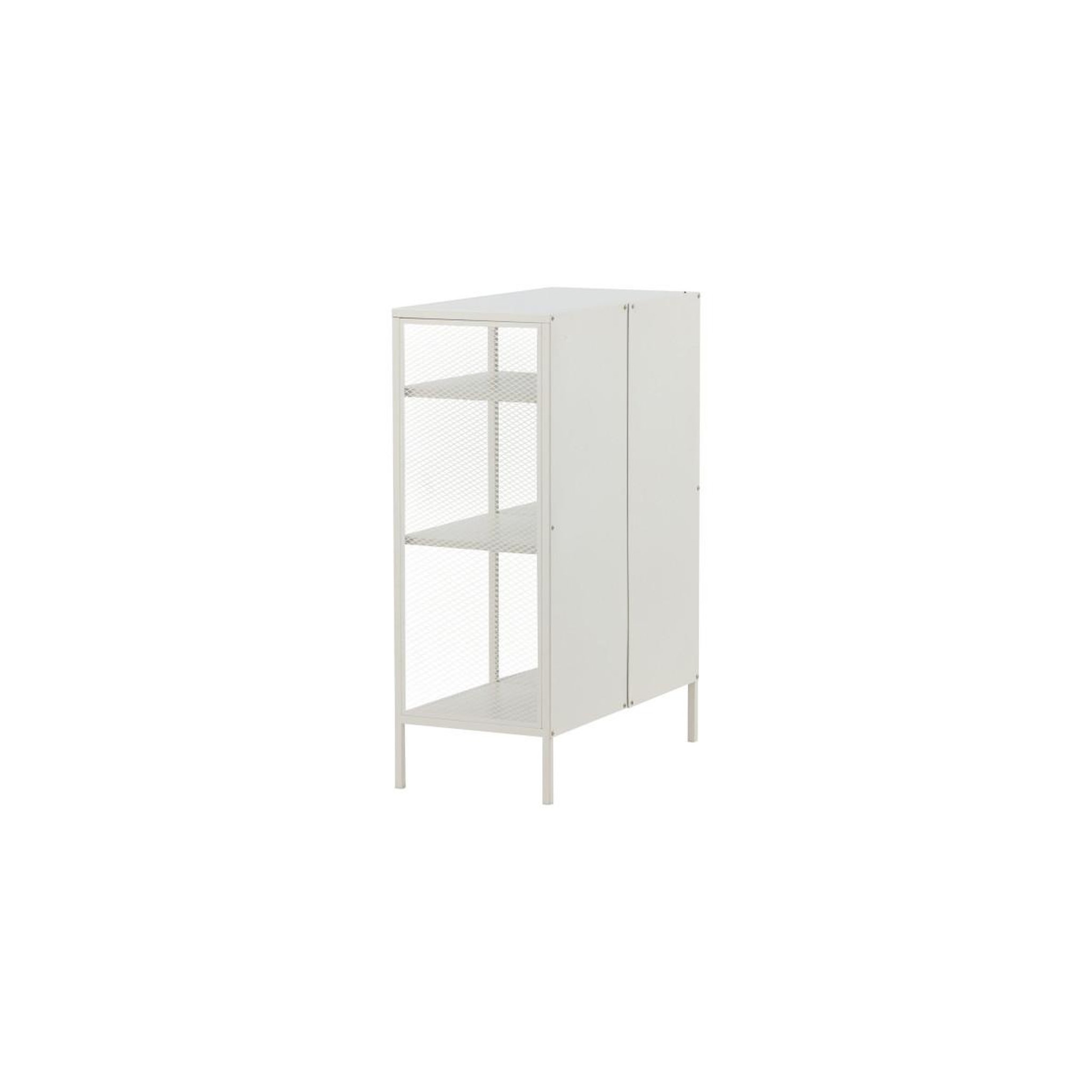 Voir la diapositive 5 : Paris Prix Étagère 3 niveaux en métal  misha  110cm blanc