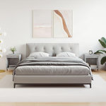 VIDAXL Tables de chevet 2 pcs gris beton 40x35x50 cm bois d'ingenierie