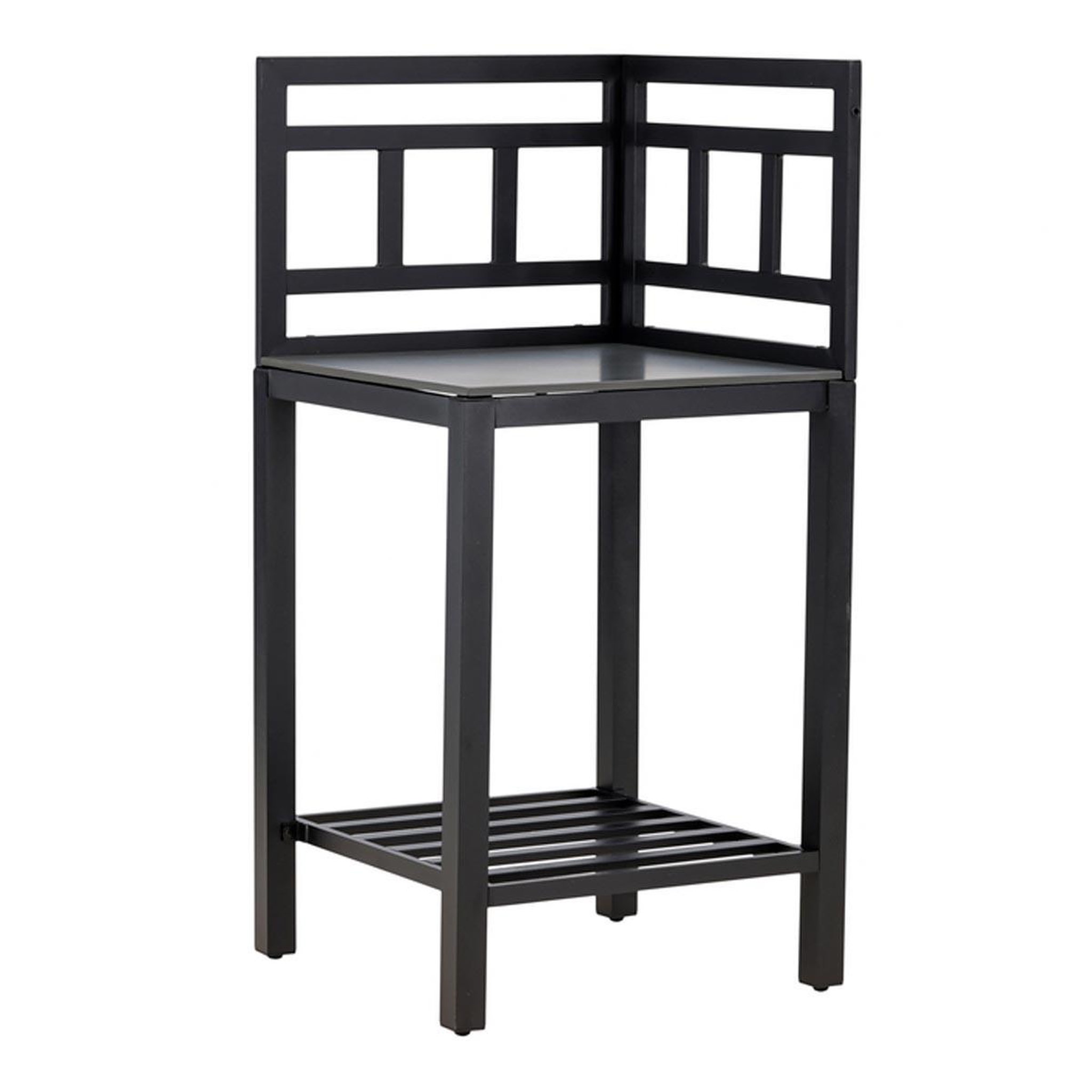 Paris Prix Meuble d'angle cuisine d'extérieur  alicante  128cm noir