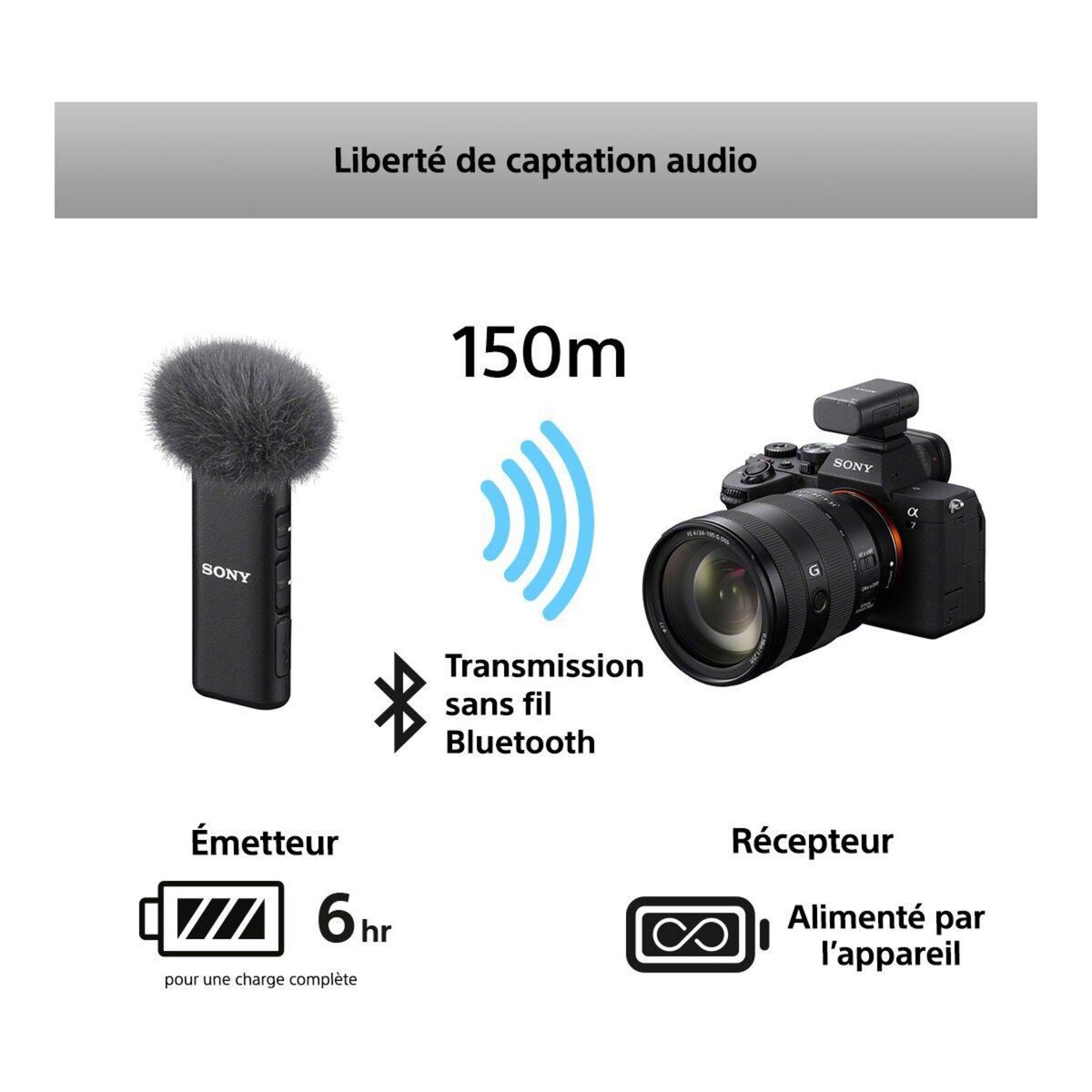 SONY Micro Micro sans fil digital 2 Canaux