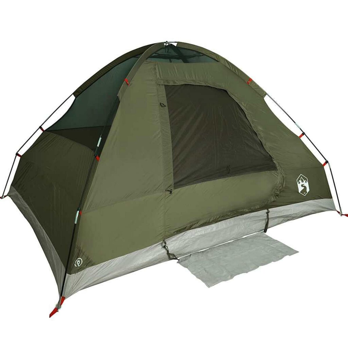 VIDAXL Tente de camping a dome 2 personnes vert olive impermeable