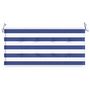 Voir la diapositive 4 : VIDAXL Coussin de banc de jardin rayures bleues et blanches 100x50x3cm