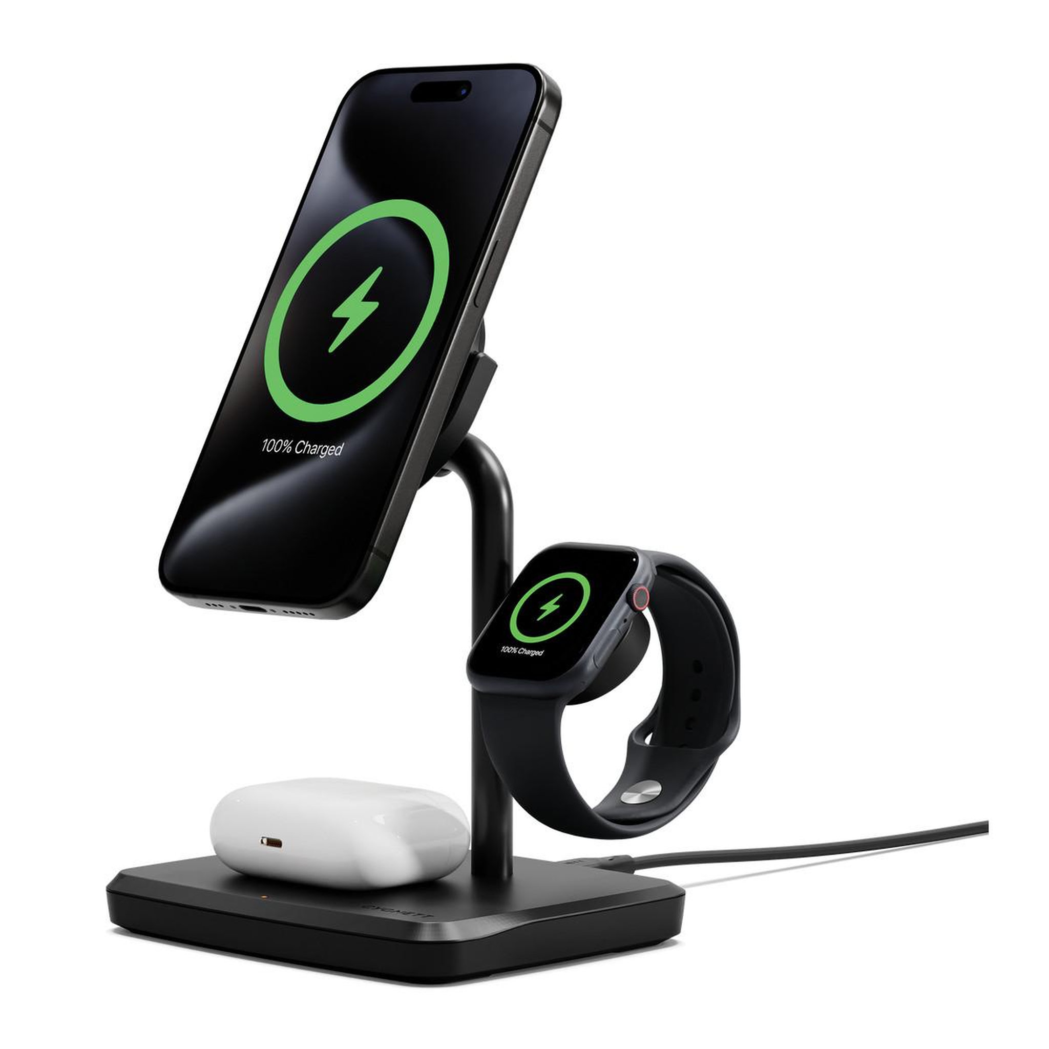 CYGNETT Cygnett CY5100BUNCP chargeur d'appareils mobiles Casques, Casque, Smartphone, Smartwatch Noir USB Recharge sans fil Charge rapide Intérieure