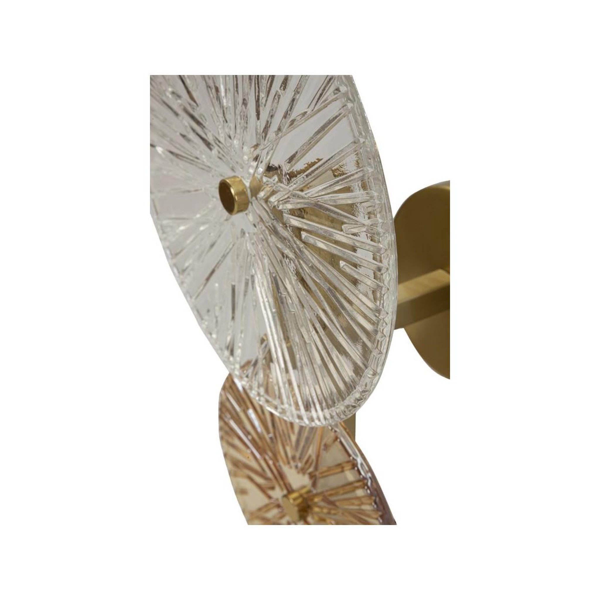 Voir la diapositive 5 : Paris Prix Applique murale en verre  sunrise  41cm or