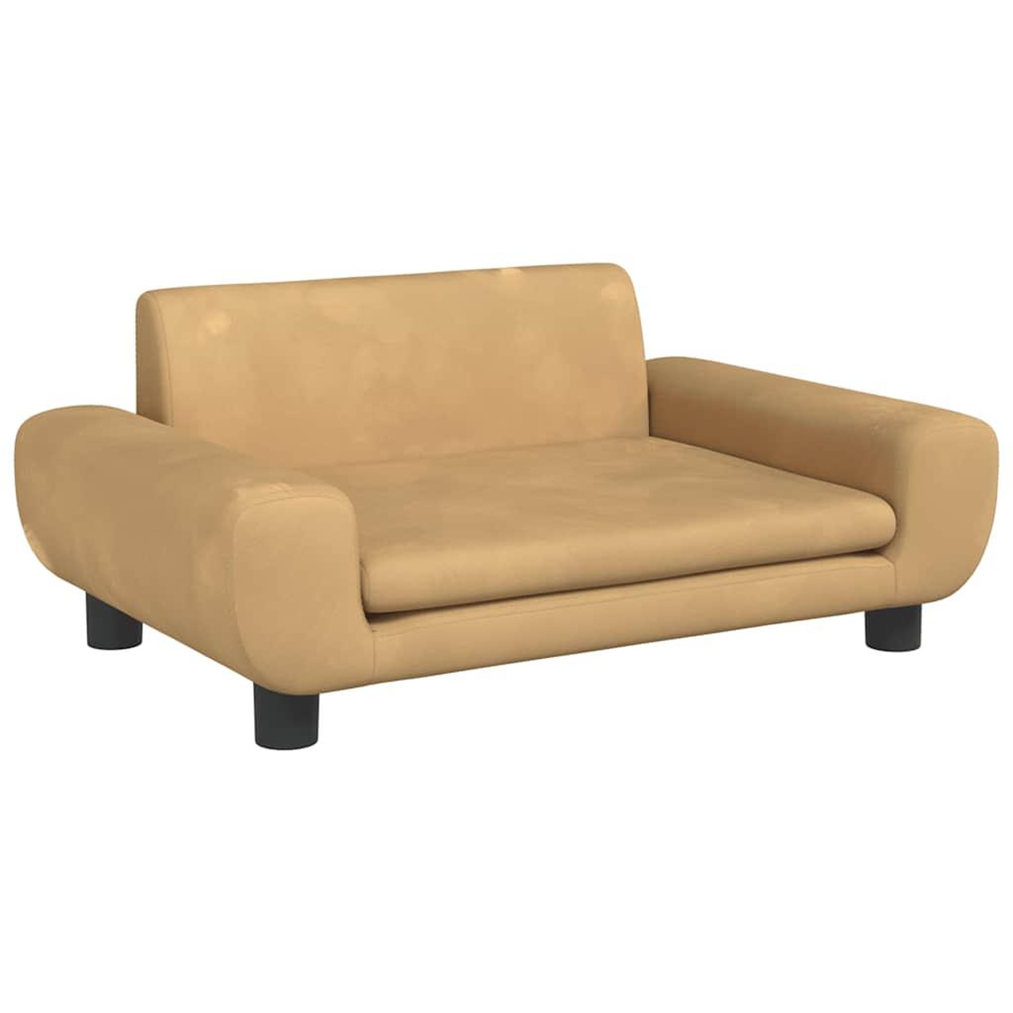 Voir la diapositive 2 : VIDAXL Lit pour chien marron 70x45x33 cm velours