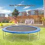 Voir la diapositive 2 : HOMCOM Couvre-ressort trampoline Ø 366 cm PVC PE haute densité rembourrage 15 mm bleu