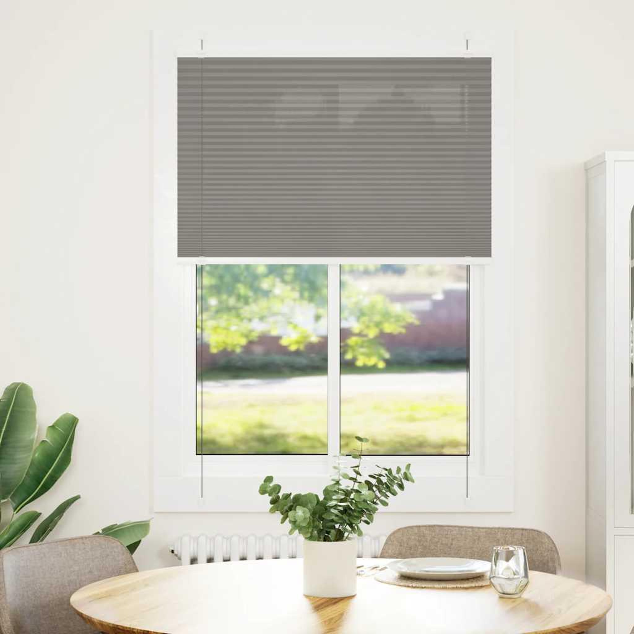 VIDAXL Store plisse anthracite 90x100 cm largeur du tissu 89,4 cm