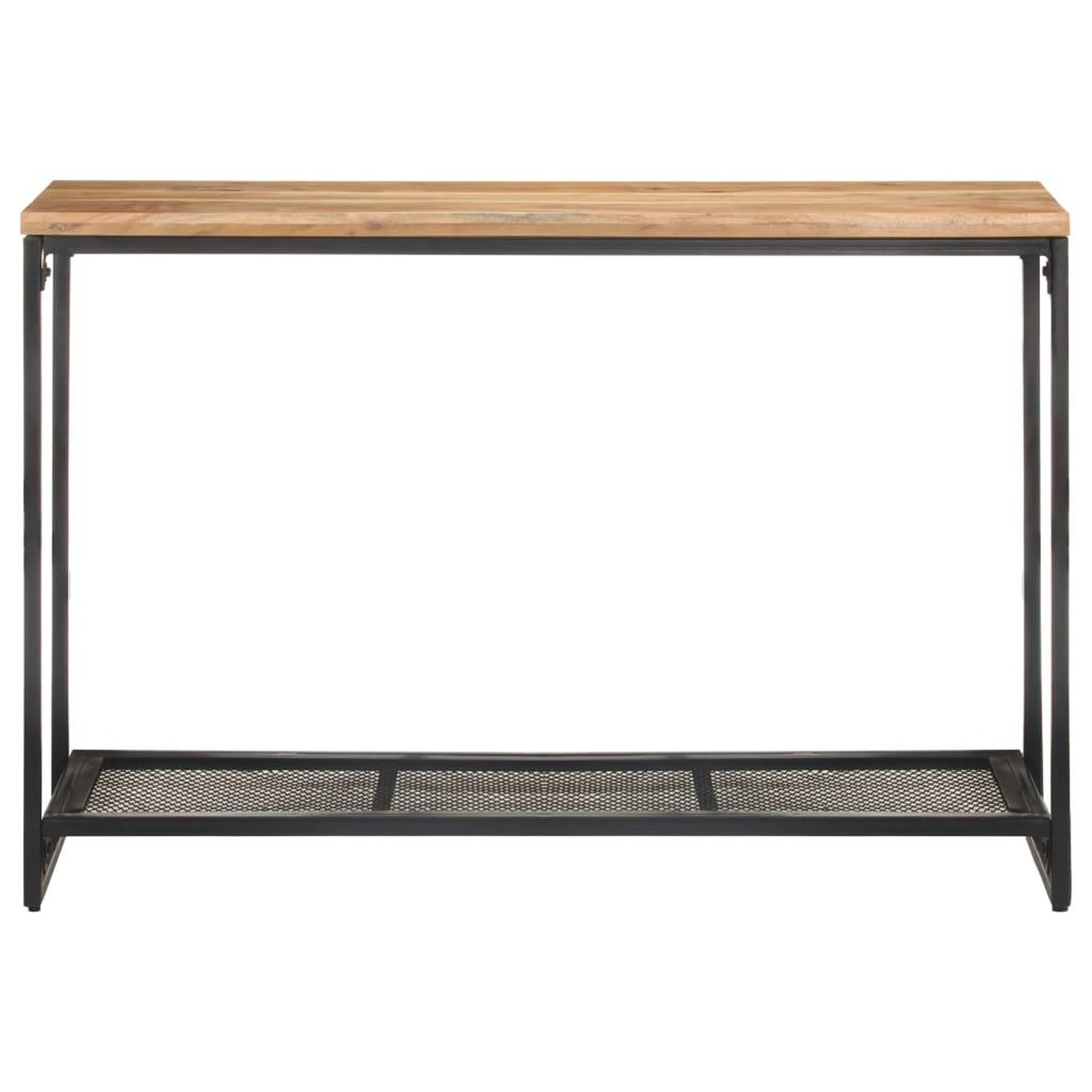 Voir la diapositive 2 : VIDAXL Table console 110x35x75 cm Bois d'acacia massif