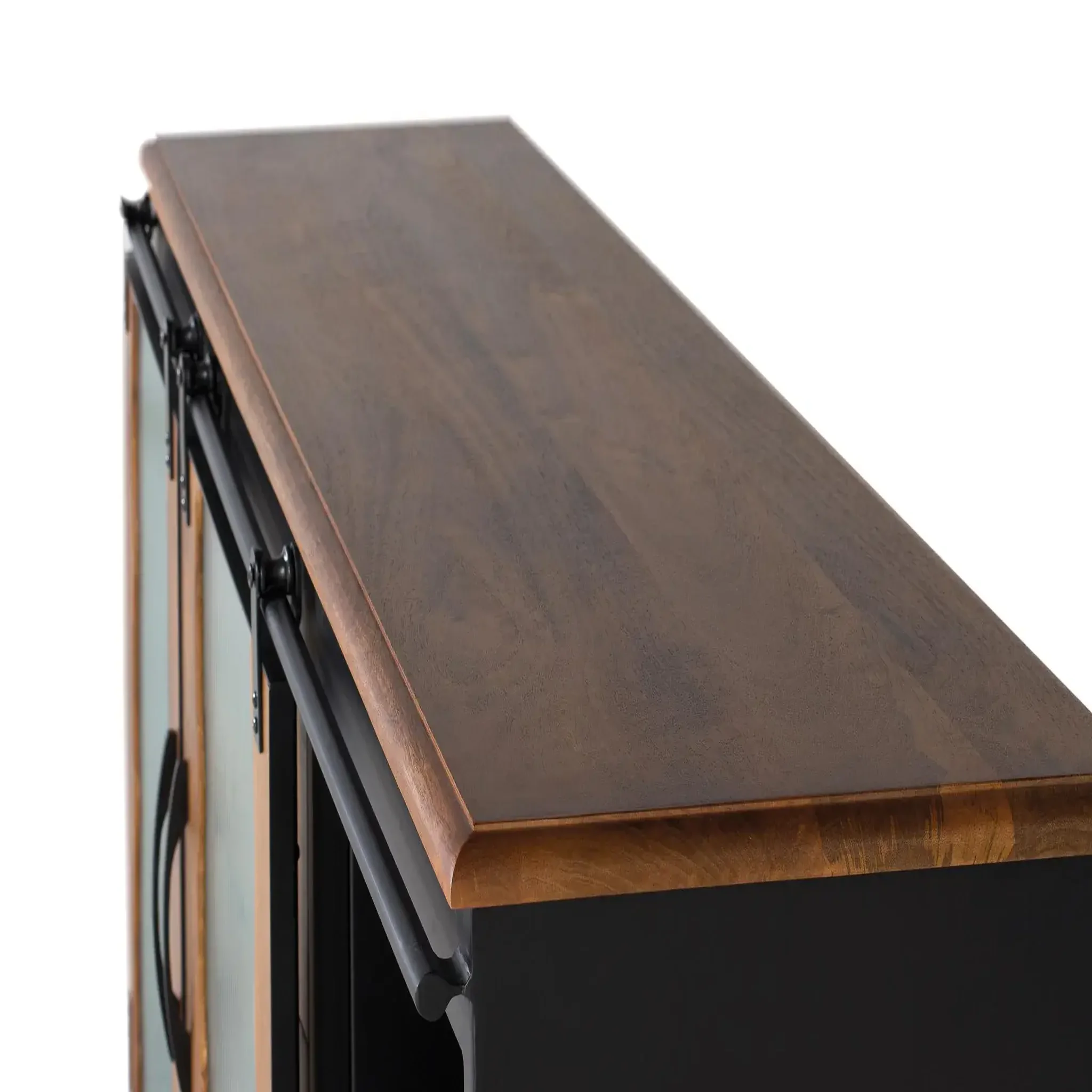 Voir la diapositive 2 : GINER Y COLOMER SL Buffet en bois de manguier et métal 150cm style industriel