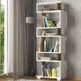 Voir la diapositive 2 : TOILINUX Etagère bibliothèque design scandinave Blok - L. 60 x H. 165 cm - Blanc