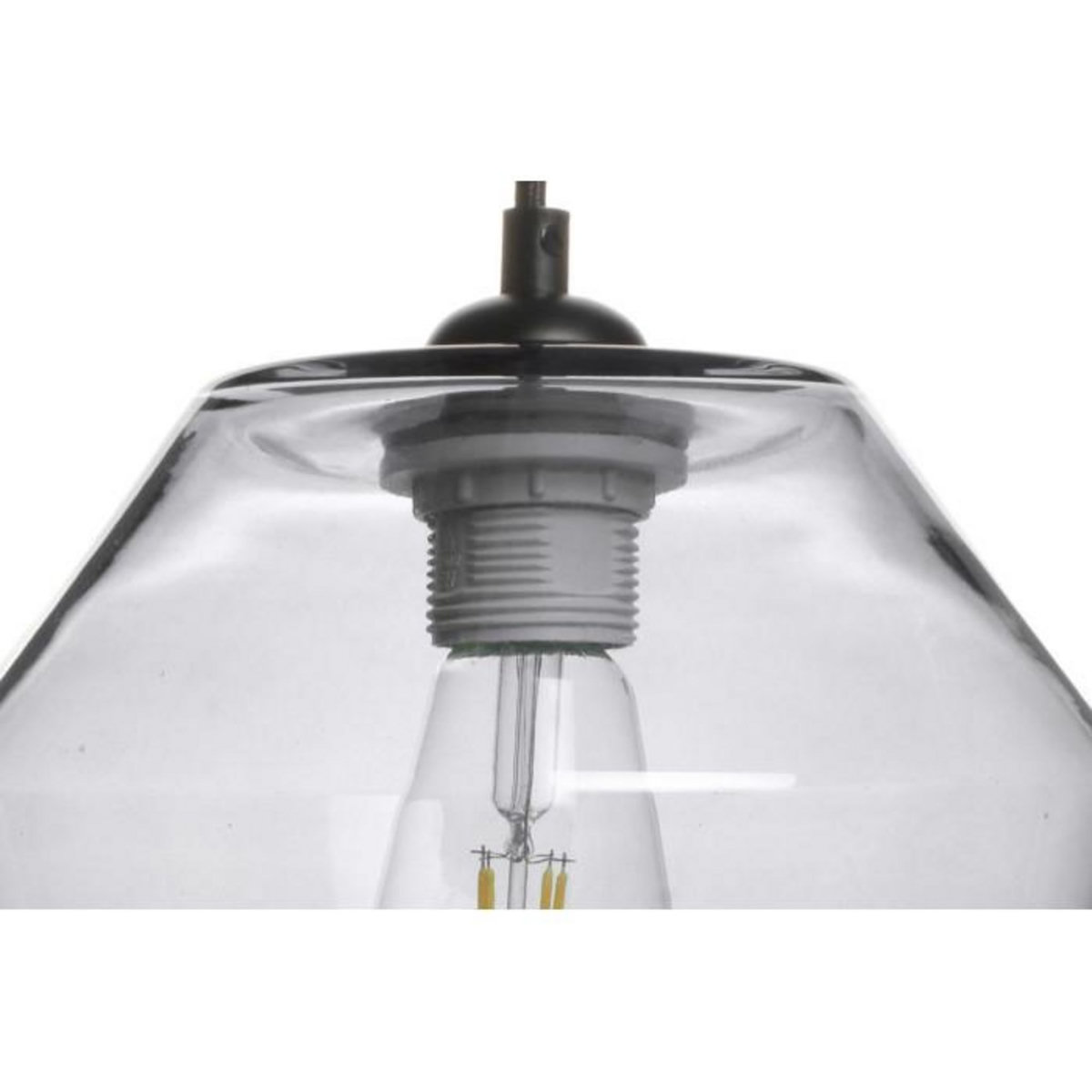Paris Prix Lampe Suspension en Verre  Planta  30cm Gris