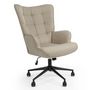 Voir la diapositive 3 : Paris Prix Fauteuil de Bureau  Verner  96cm Taupe Clair