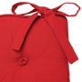 Voir la diapositive 3 : Paris Prix Galette de Chaise  5 Boutons  40x40cm Rouge