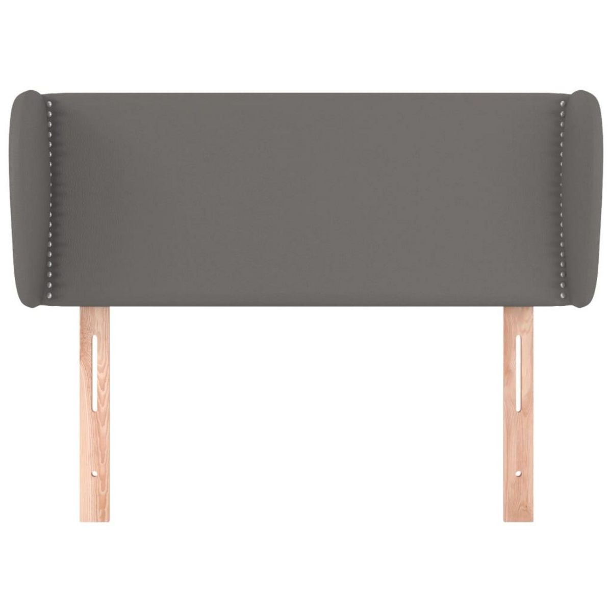 VIDAXL Tete de lit avec oreilles Gris 103x23x78/88 cm Similicuir