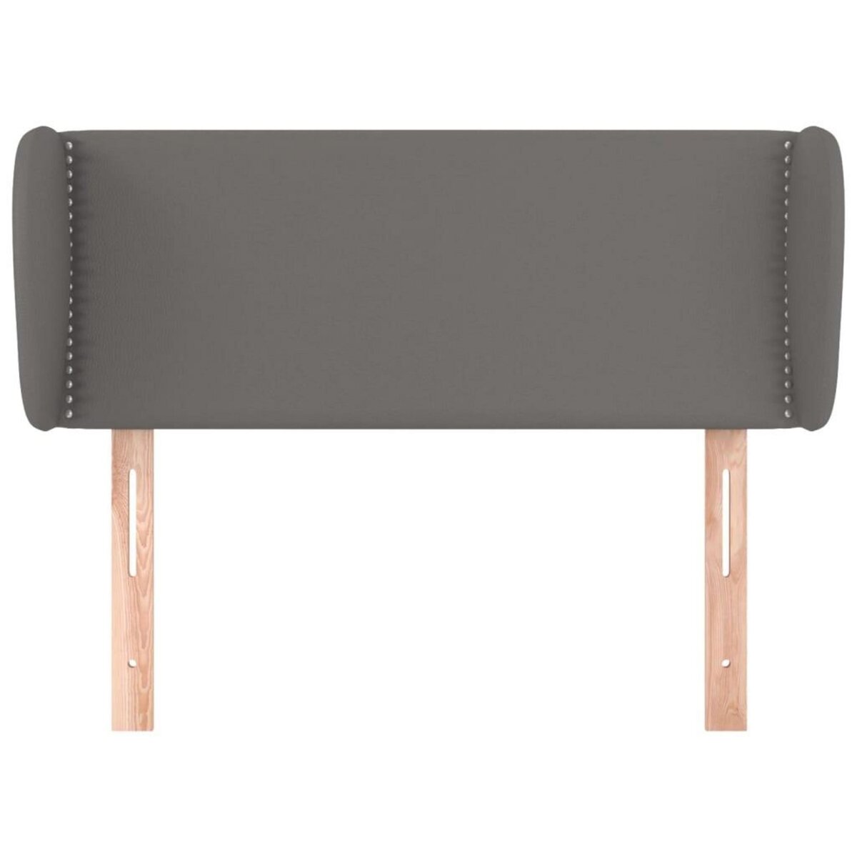 VIDAXL Tete de lit avec oreilles Gris 103x23x78/88 cm Similicuir