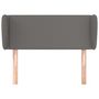 Voir la diapositive 3 : VIDAXL Tete de lit avec oreilles Gris 103x23x78/88 cm Similicuir