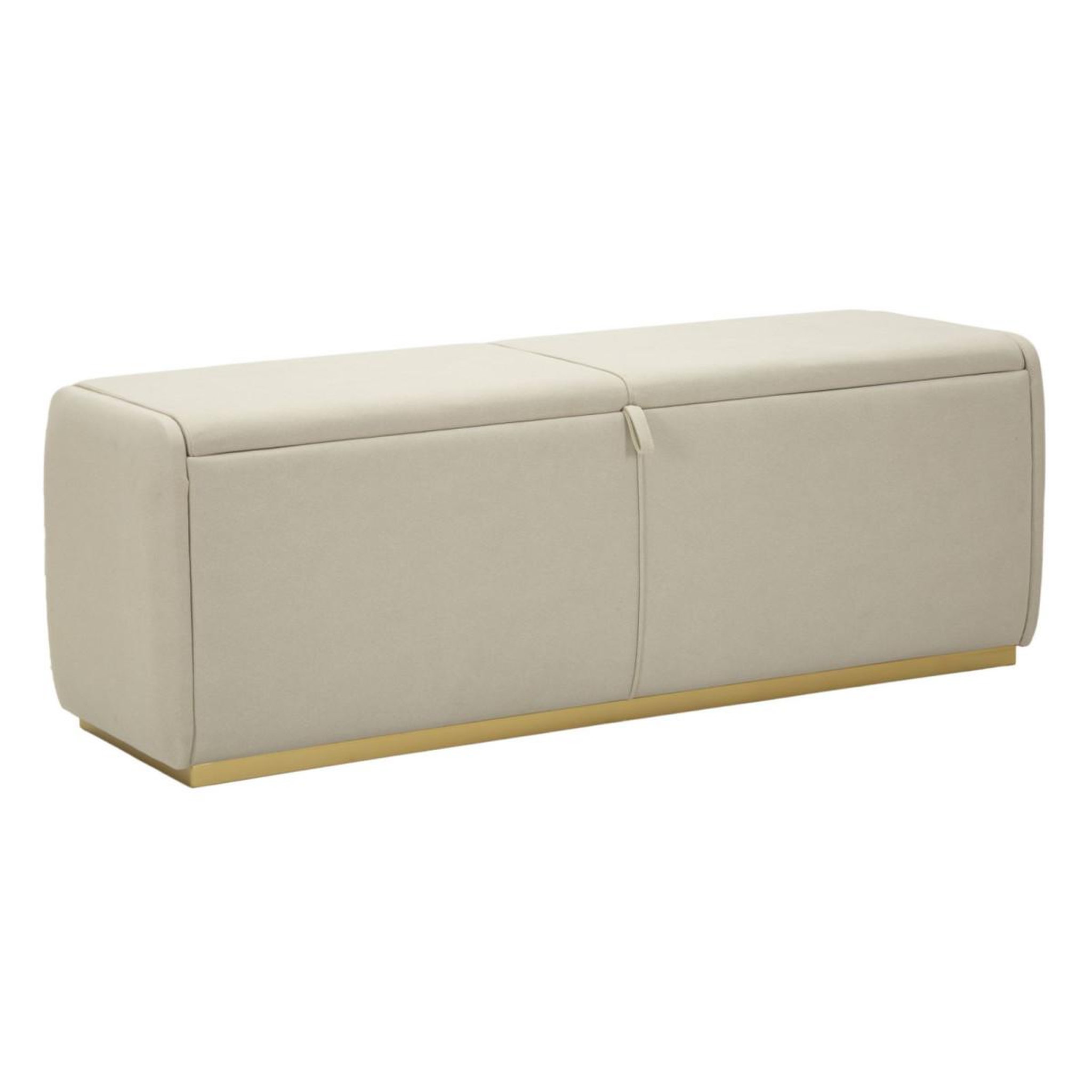 Paris Prix Banc coffre design  beauty  130cm crème