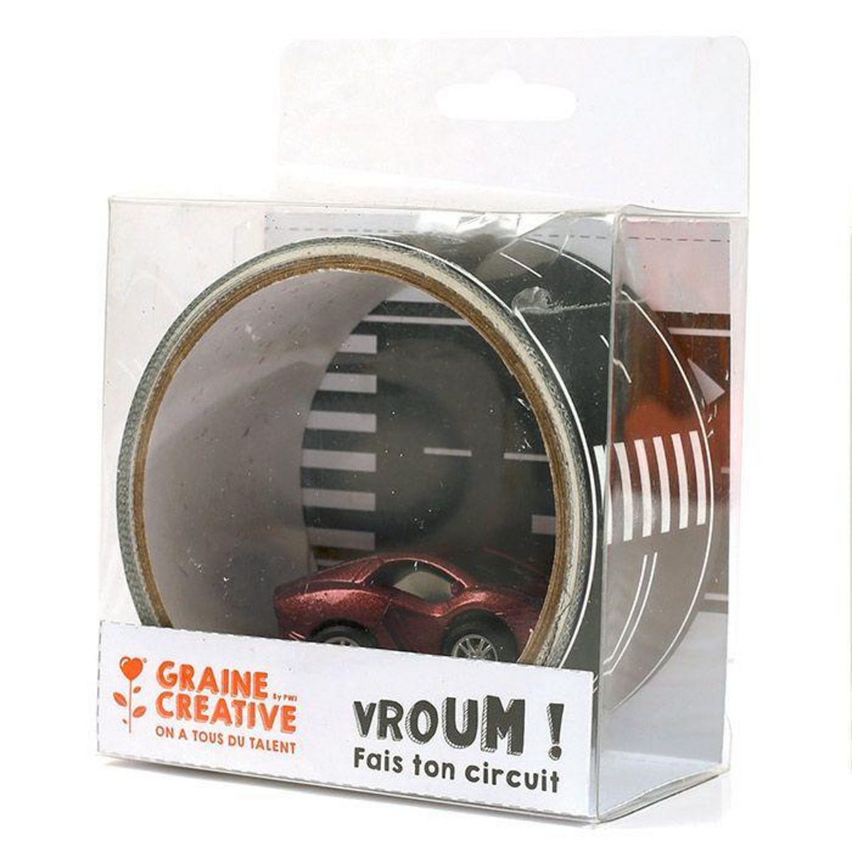 Graine créative Masking tape circuit de voiture - 5 m x 4,8 cm