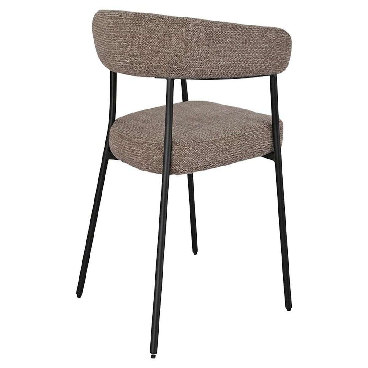 LISA DESIGN Sadie - lot de 2 chaises fsc  100% en tissu texturé - pieds en acier