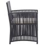 Voir la diapositive 4 : VIDAXL Fauteuils de jardin avec coussins lot de 2 Noir Resine tressee