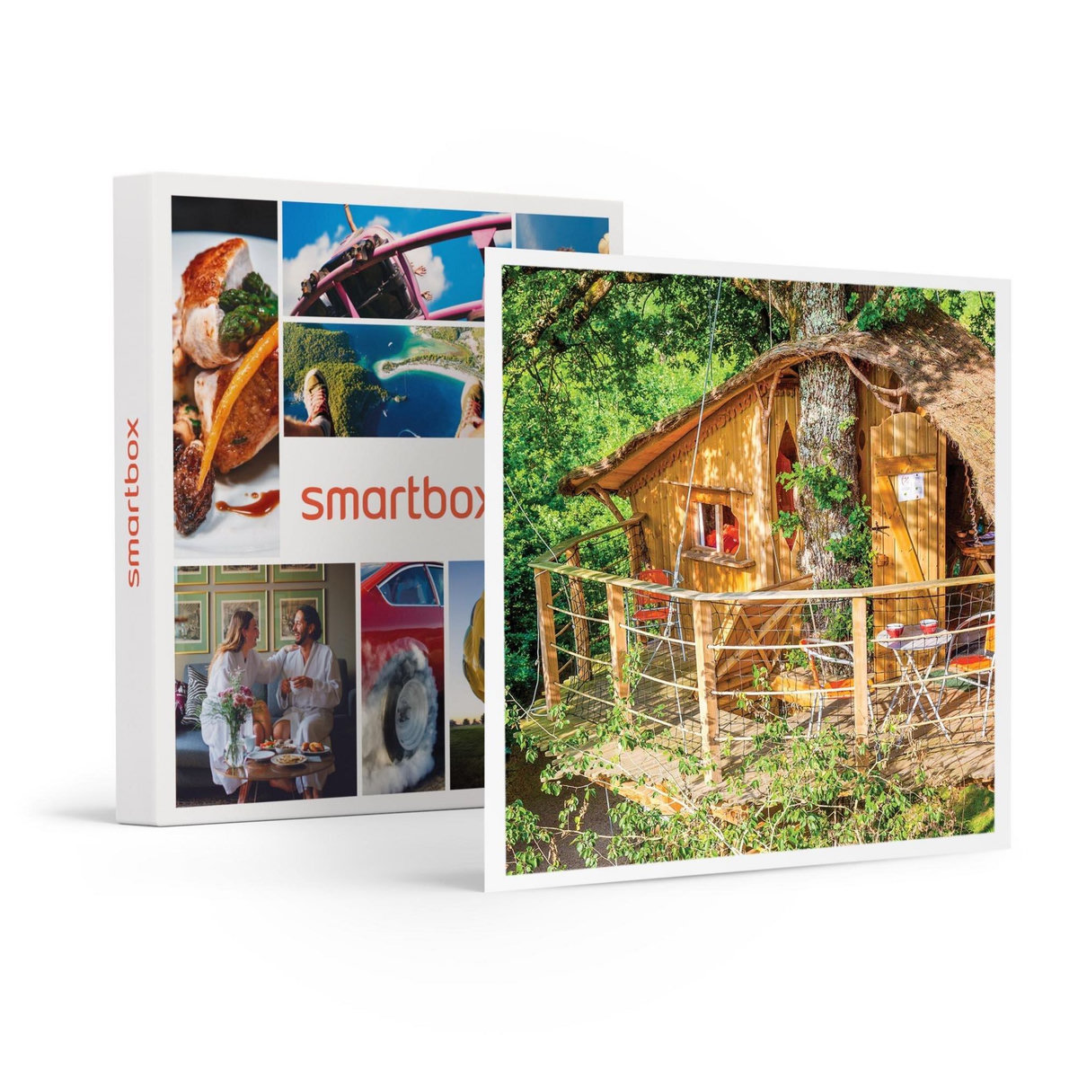 Smartbox 2 jours insolites en cabane dans les arbres en famille avec chasse aux trésors près de Poitiers - Coffret Cadeau Séjour
