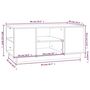 Voir la diapositive 6 : VIDAXL Table basse Blanc 90x49x40,5 cm Bois massif de pin