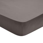 DODO Drap Housse Influence Percale Granit. Coloris disponibles : Gris