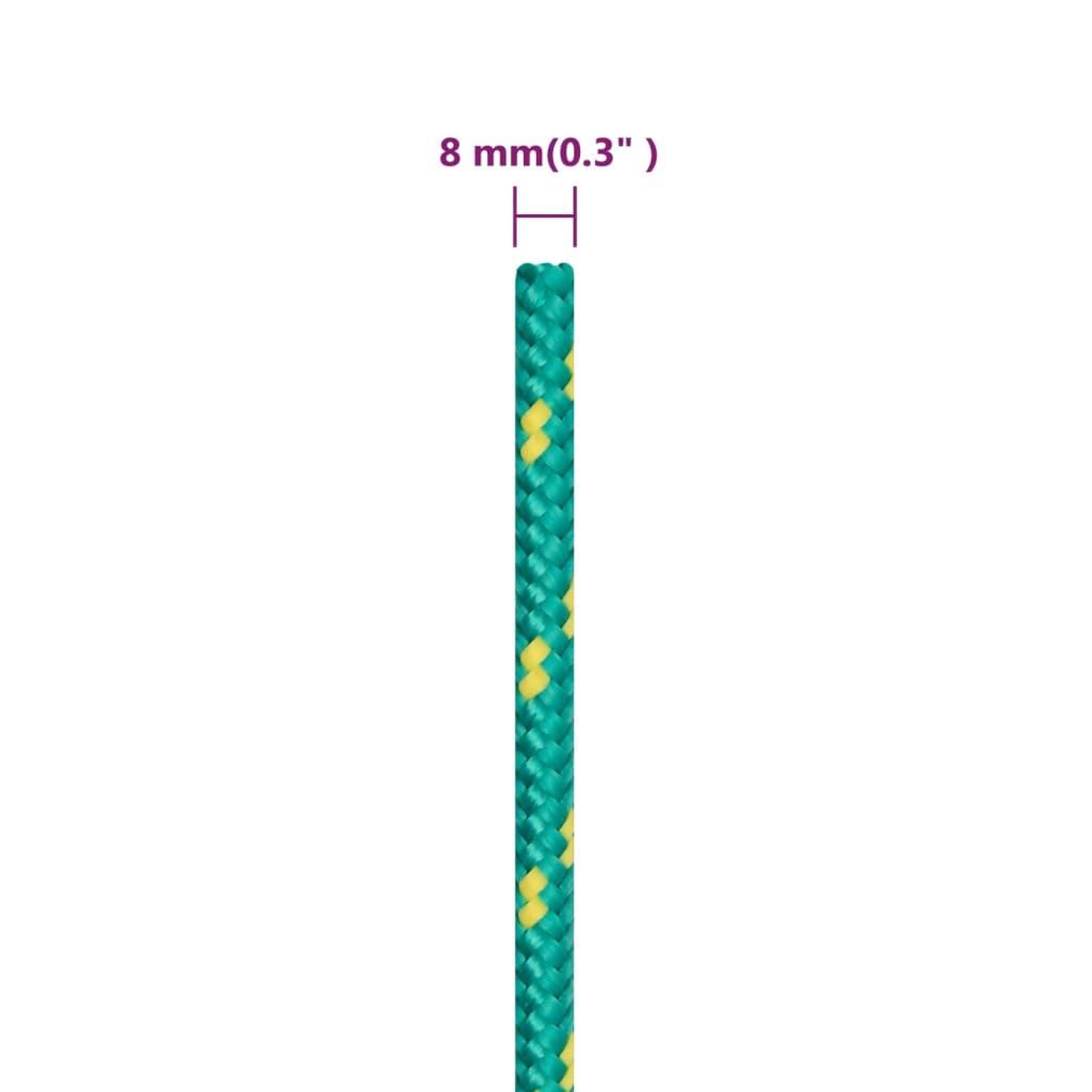 Voir la diapositive 6 : VIDAXL Corde de bateau Vert 8 mm 100 m Polypropylene
