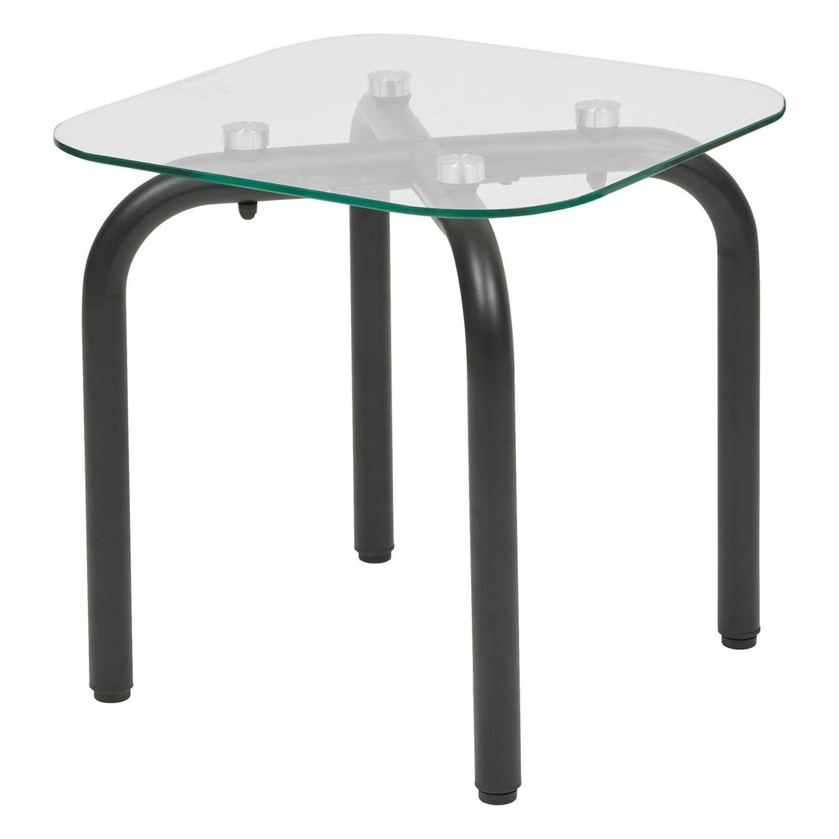 ATMOSPHERA Ensemble de 2 tables à café en verre HECATE - Noir