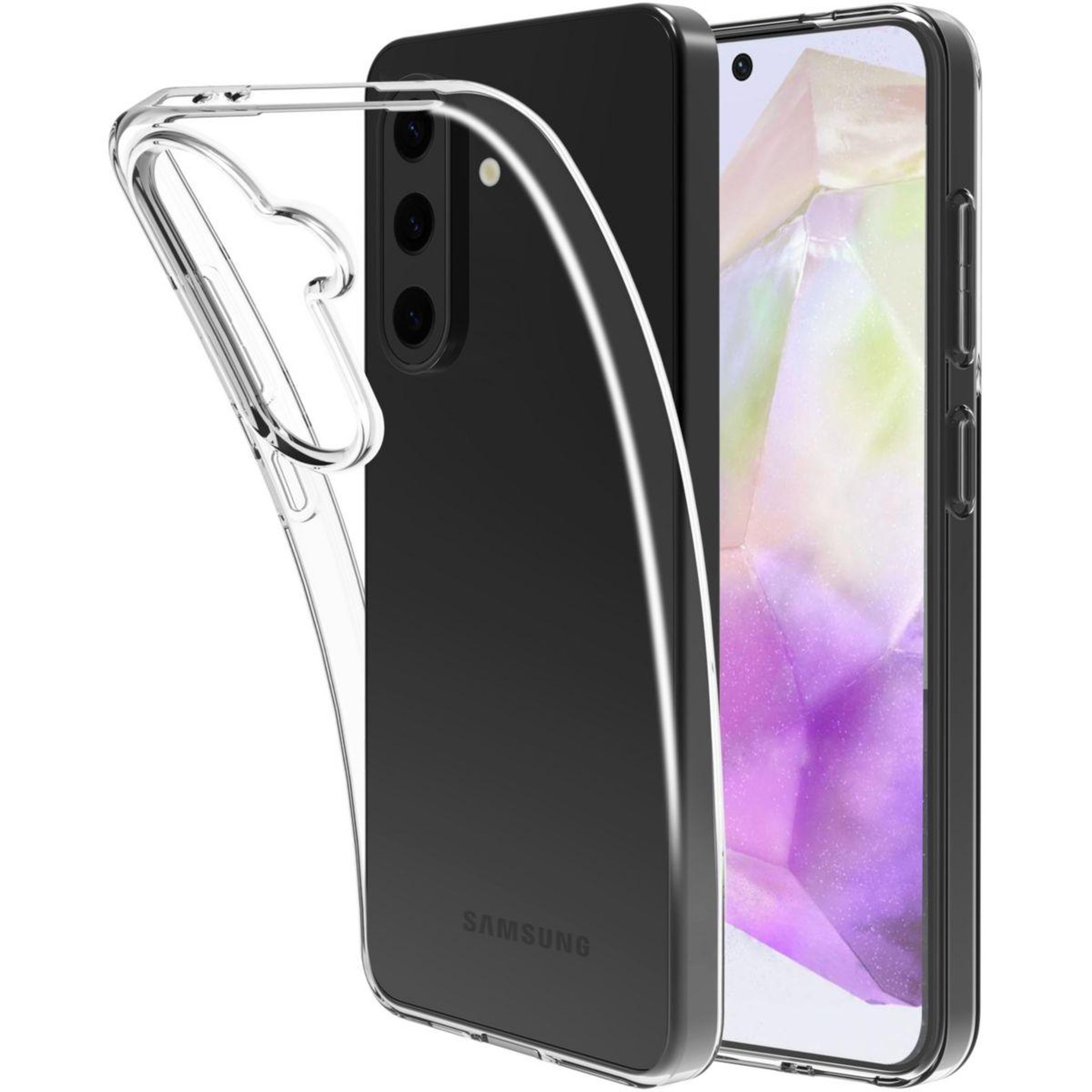 Voir la diapositive 2 : ESSENTIEL B Pack Samsung A36 A56  coque + verre trempé
