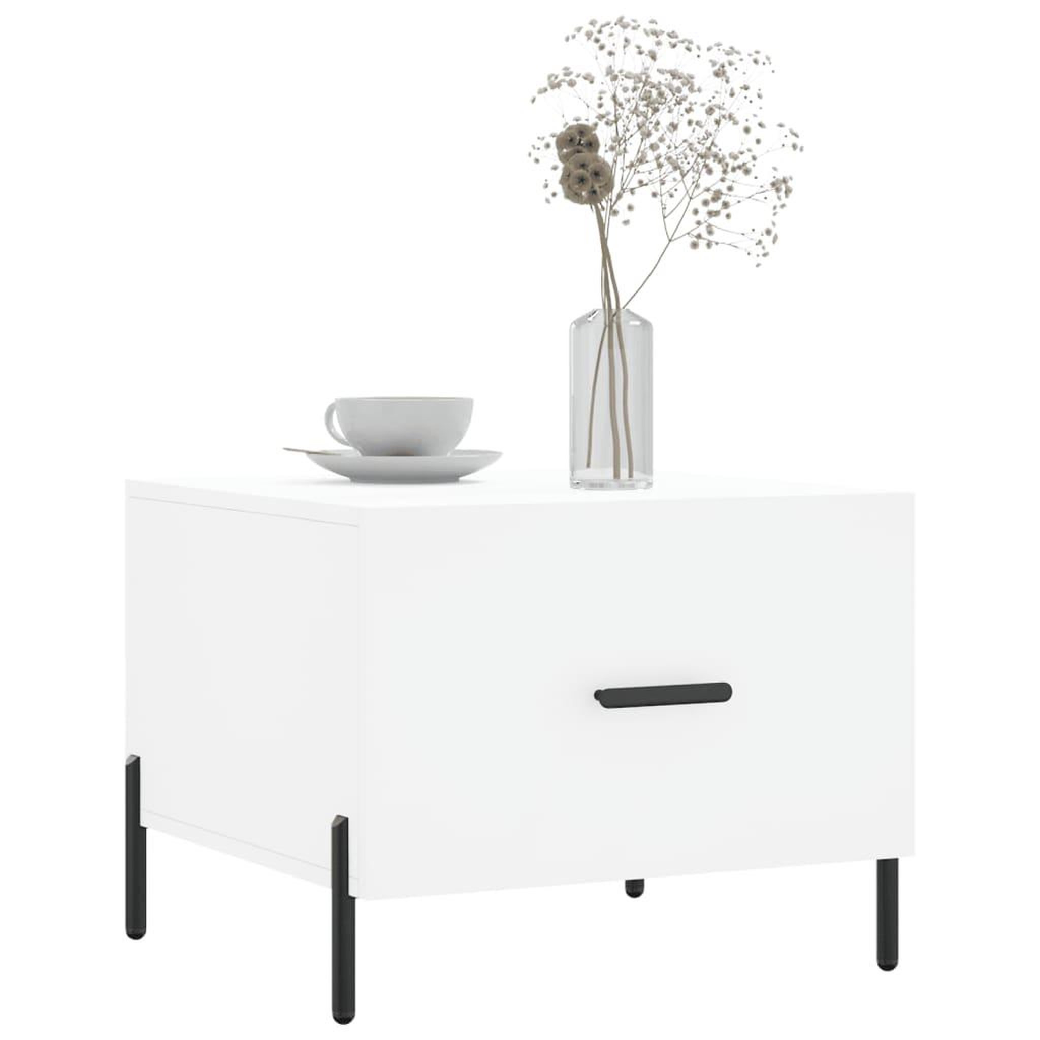 Voir la diapositive 3 : VIDAXL Tables basses 2 pcs blanc 50x50x40 cm bois d'ingenierie