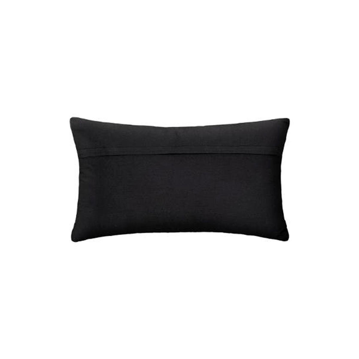 ATMOSPHERA Coussin Déco  Jacquard Shine  39x59cm Noir