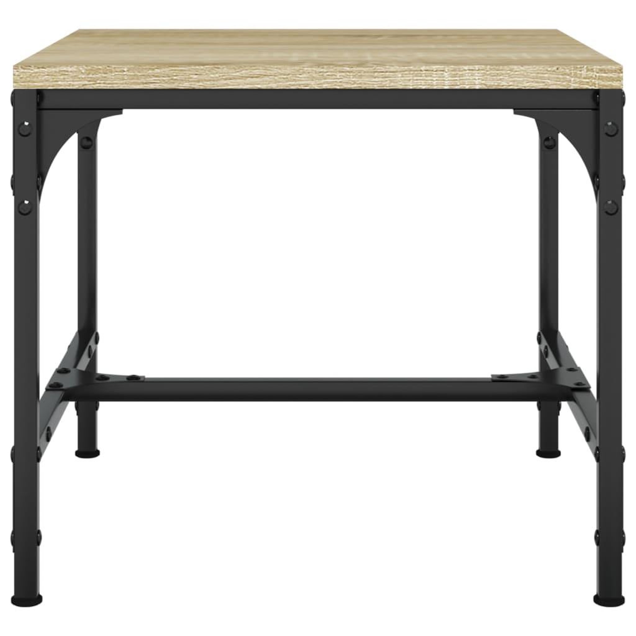 Voir la diapositive 4 : VIDAXL Table d'appoint Chene sonoma 40x40x35 cm Bois d'ingenierie