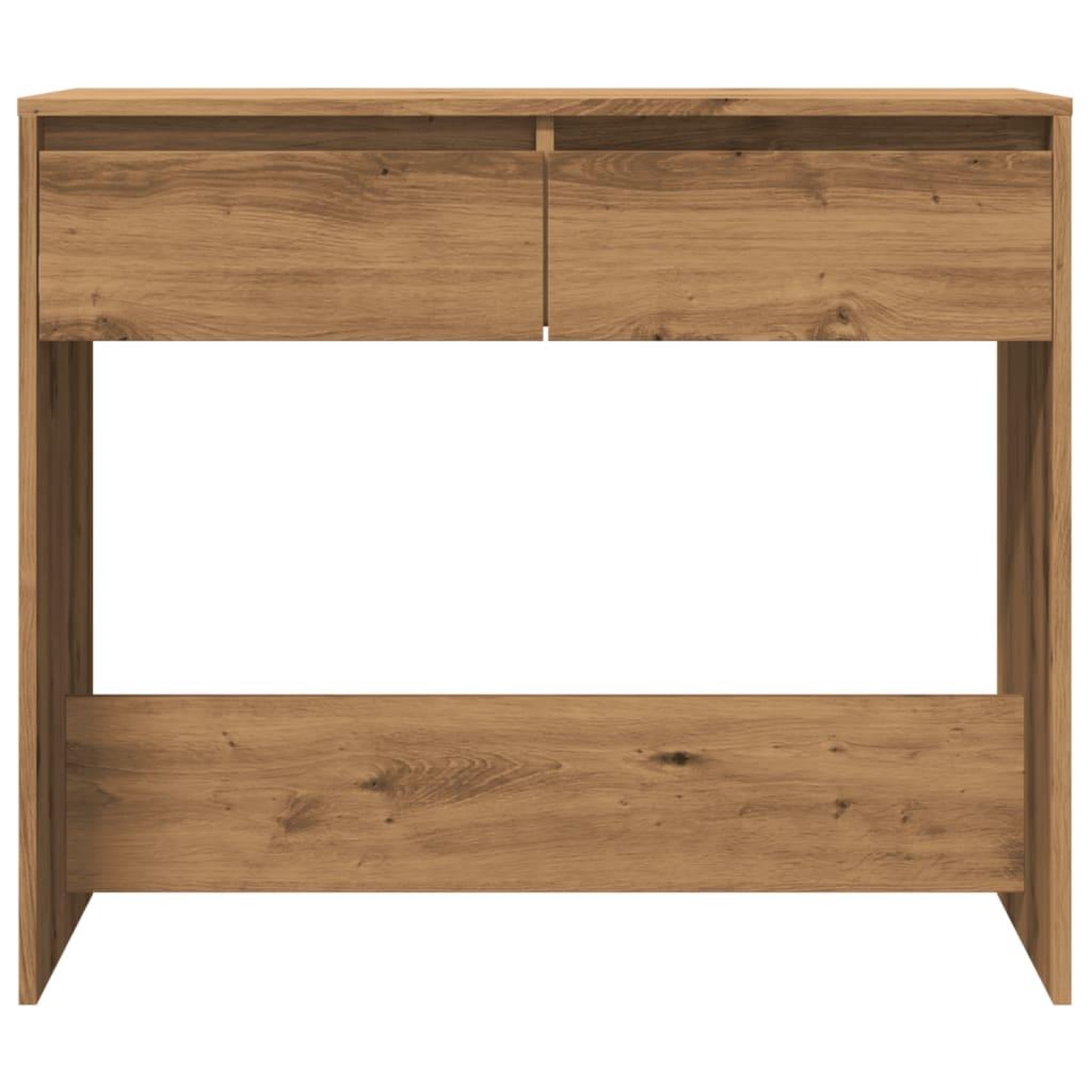 Voir la diapositive 4 : VIDAXL Table console chene artisanal 89x41x76,5 cm bois d'ingenierie