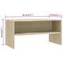 Voir la diapositive 6 : VIDAXL Meuble TV Chene sonoma 80x40x40 cm Bois d'ingenierie