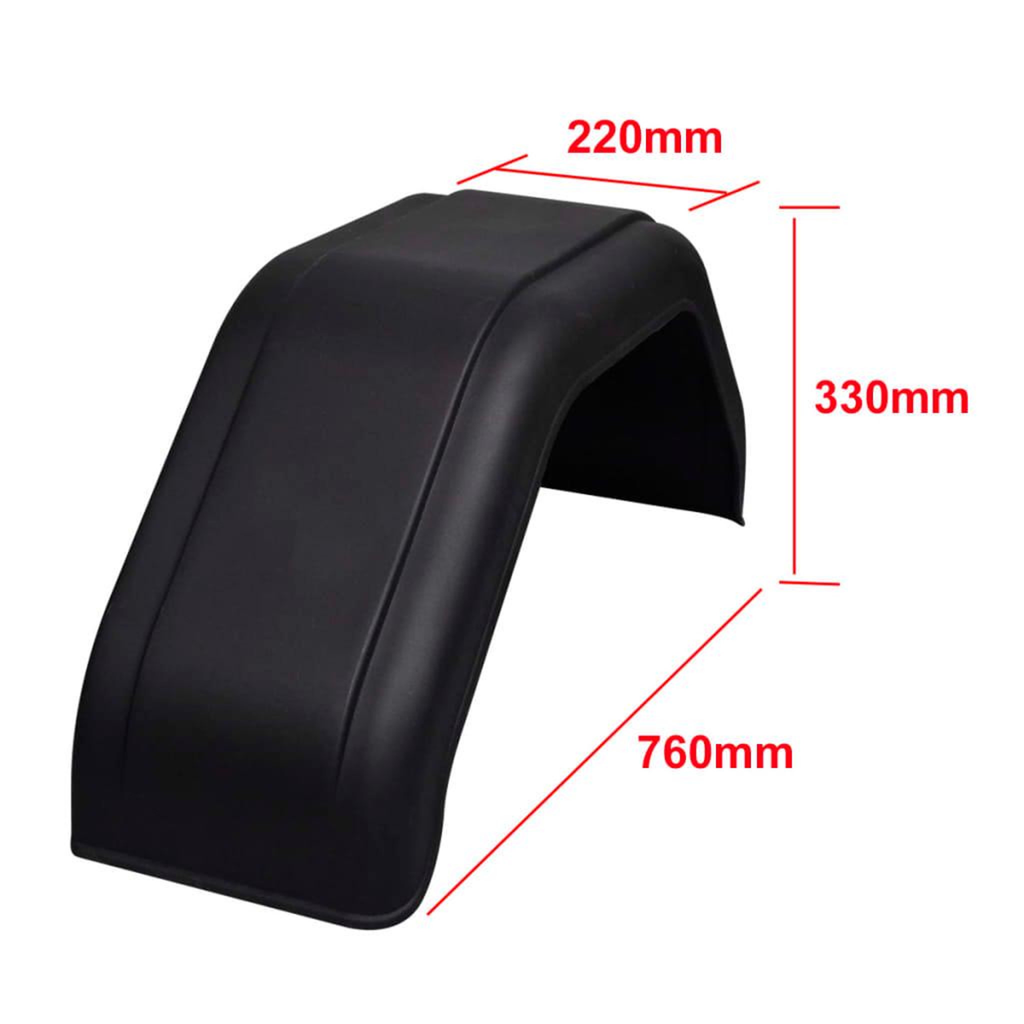 Voir la diapositive 6 : VIDAXL Garde-boue 2 pcs pour roues de remorque 220 x 760 mm