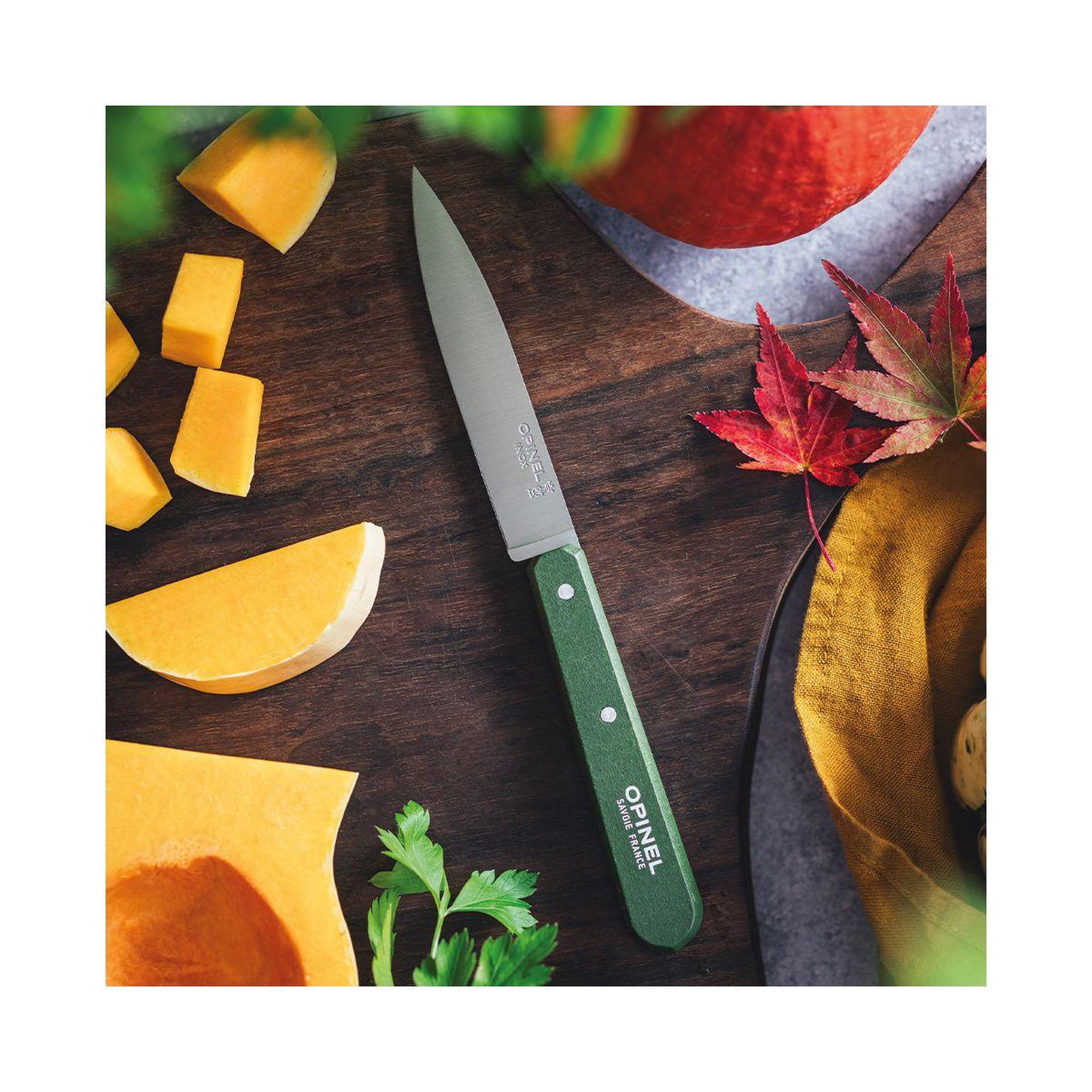 Voir la diapositive 2 : Opinel Couteau Office N112 Kaki