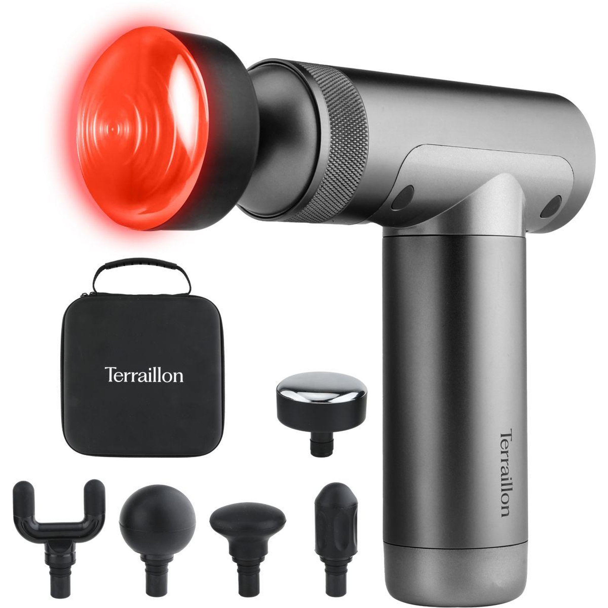 Voir la diapositive 1 : Terraillon Pistolet de massage 5 embouts