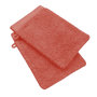 Voir la diapositive 1 : Lot de 2 gants de toilette uni en coton 600 g/m²
