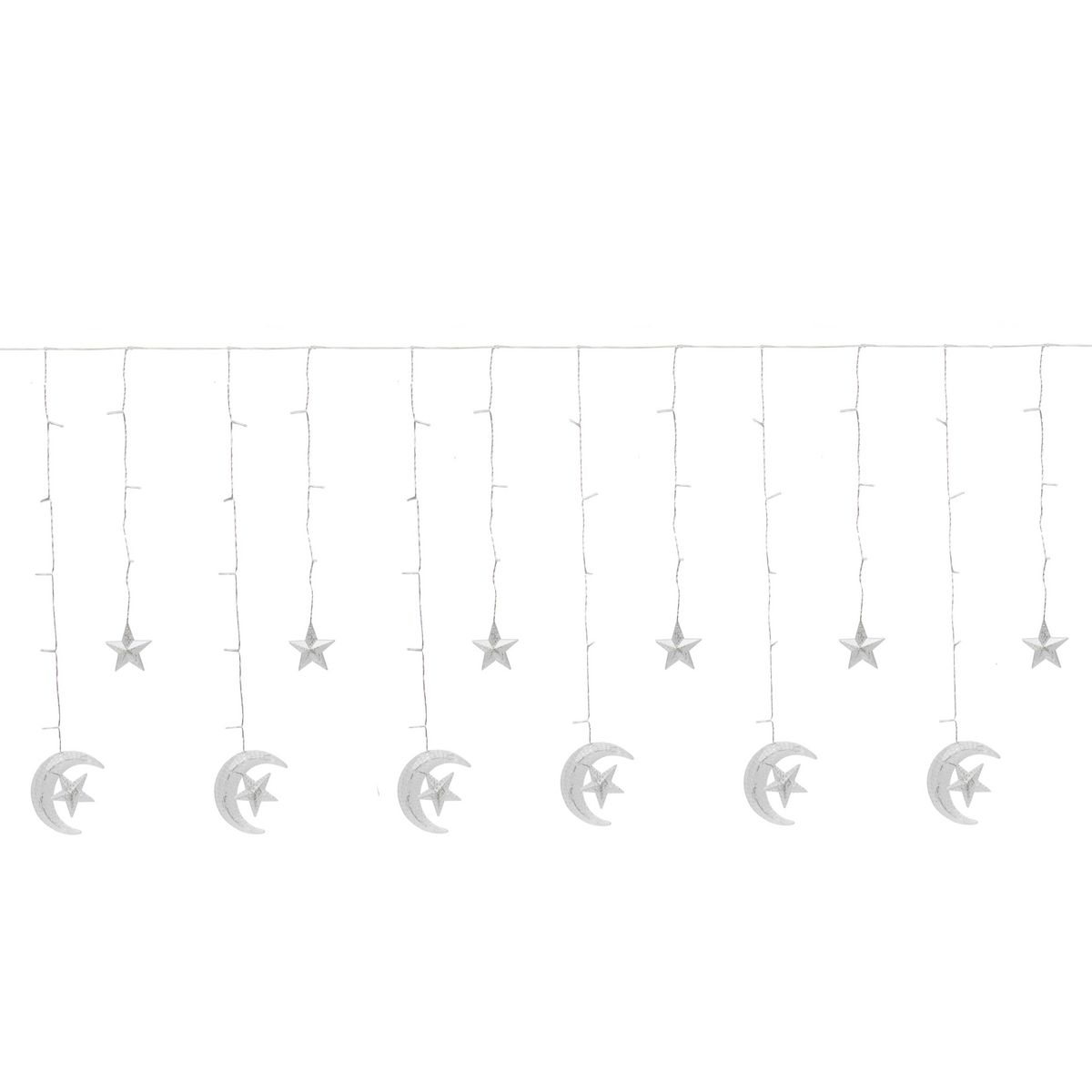  Guirlande lumineuse électrique lunes 2,5 mètres 138 LED