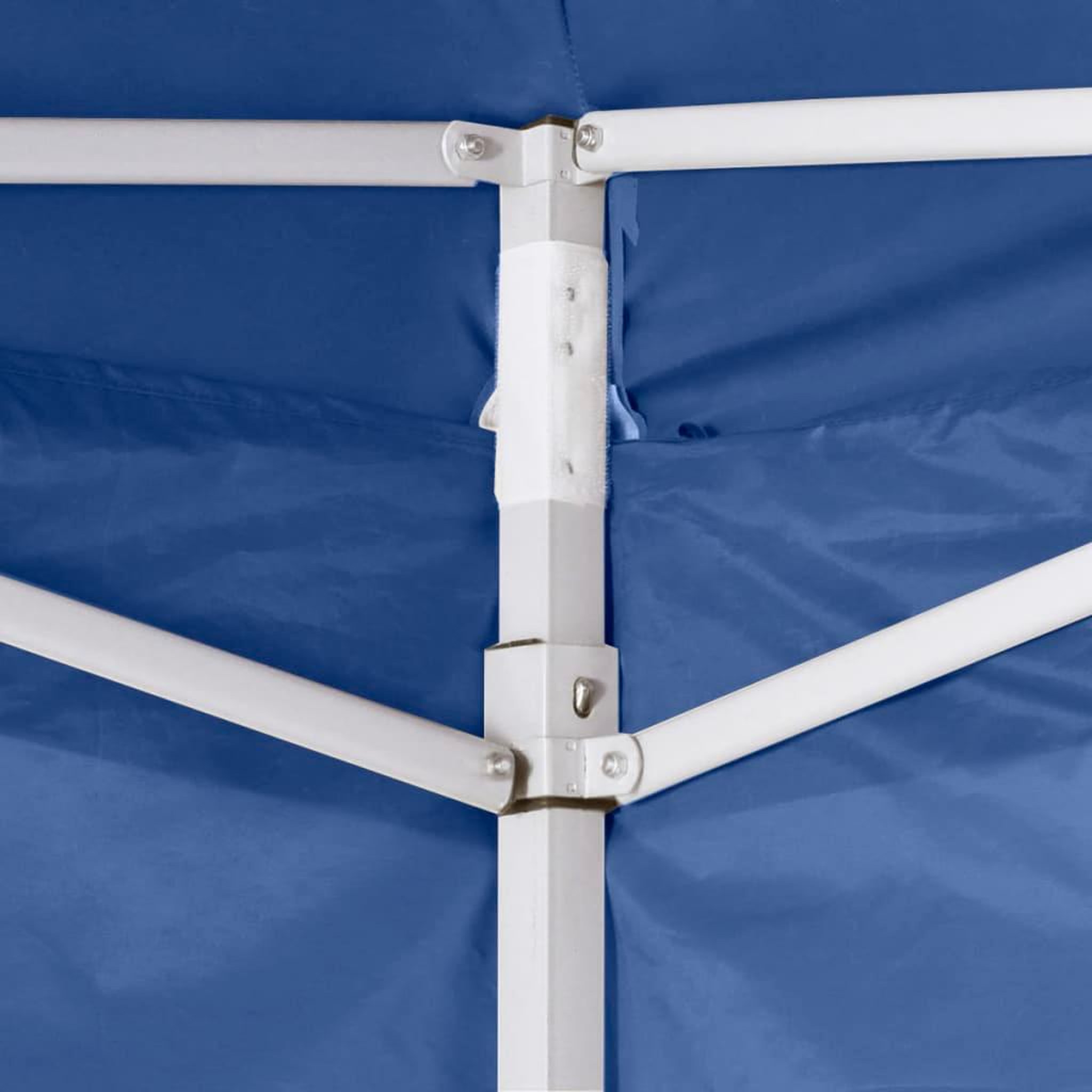 Voir la diapositive 3 : VIDAXL Tente de reception pliable avec 2 parois 2x2 m Acier Bleu