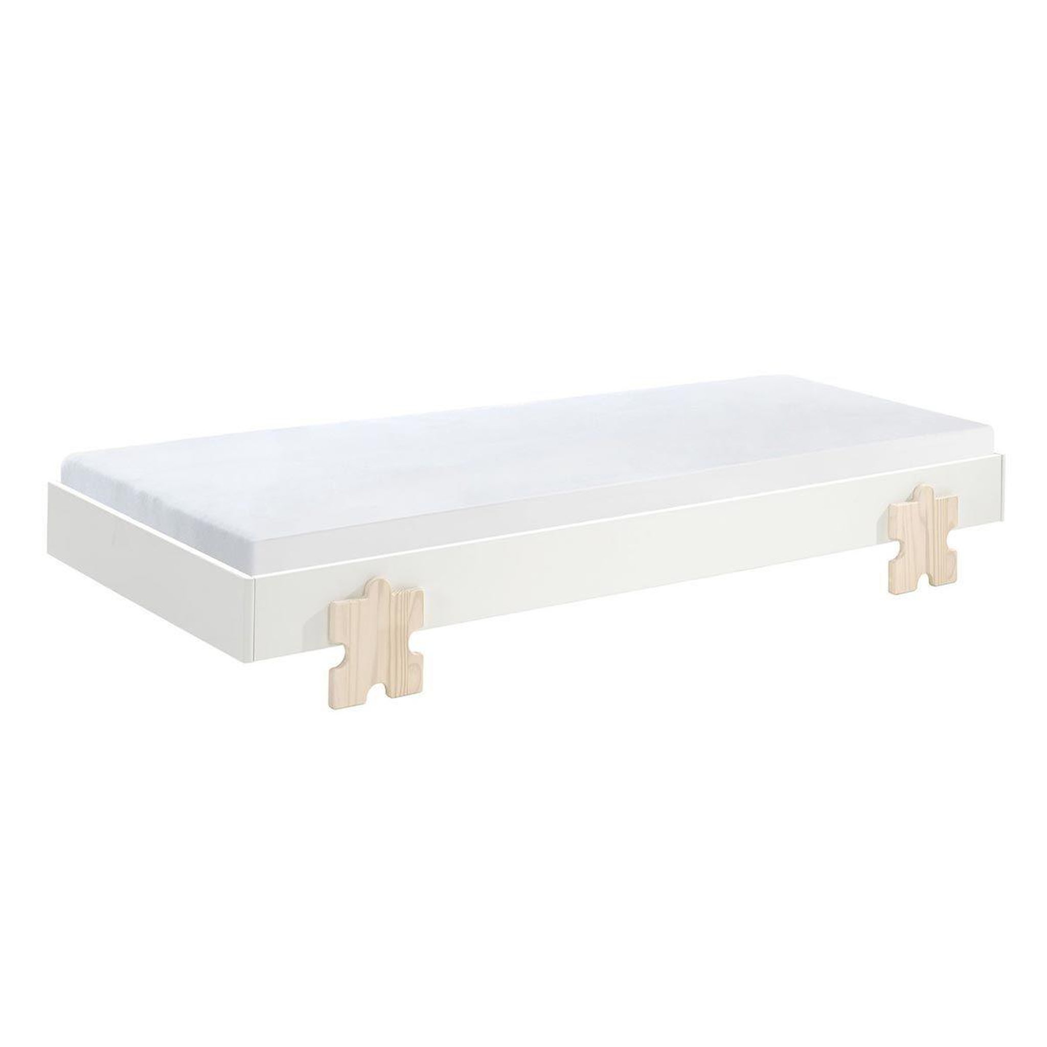 Voir la diapositive 2 : Paris Prix Lit enfant en bois  modulo puzzle ii  90x200cm blanc