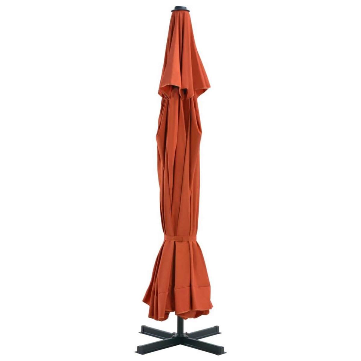 VIDAXL Parasol d'exterieur avec mat en aluminium 500 cm terre cuite