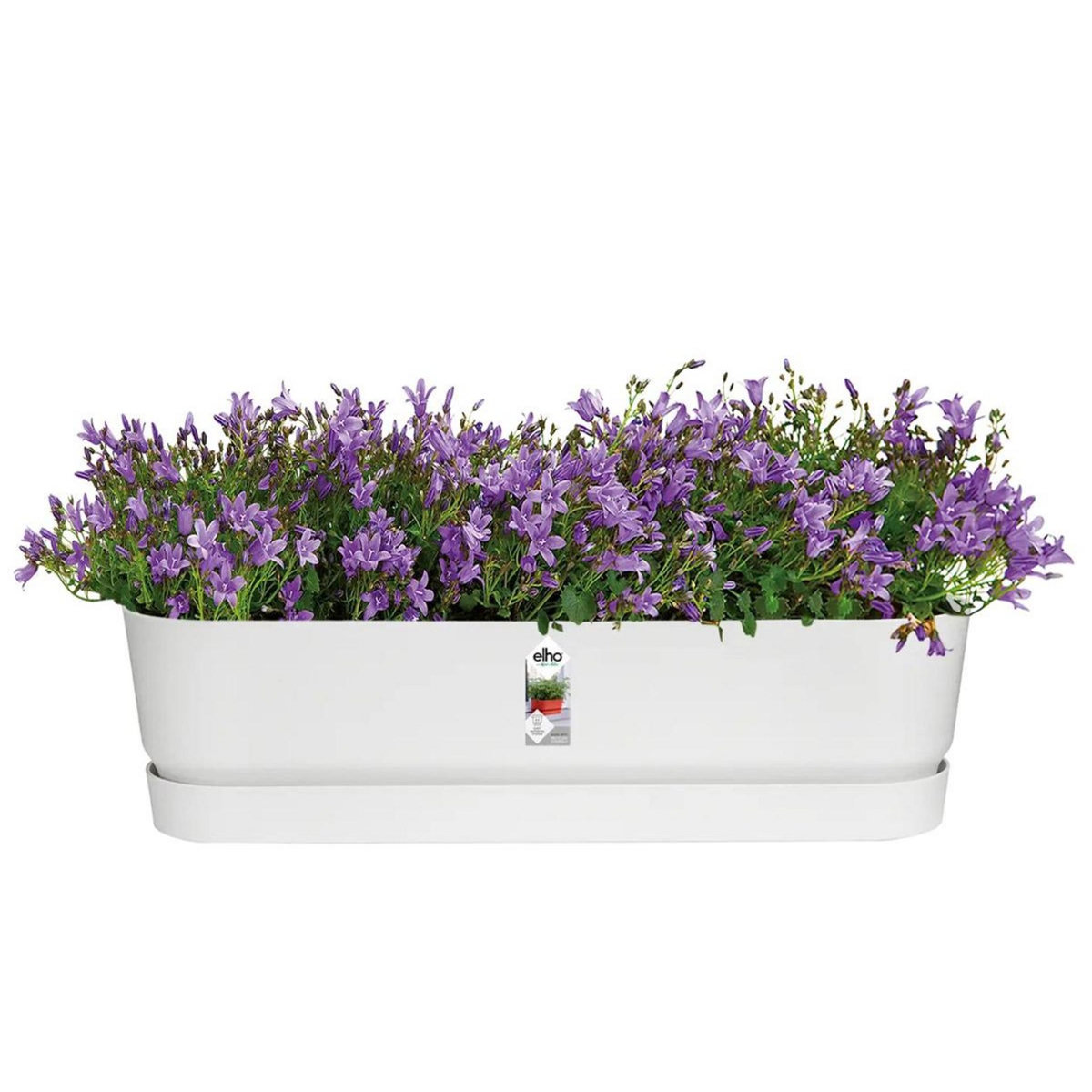 ELHO Balconnière Greenville Long 69 x 19,9 x 18,4 cm - Blanc - Elho