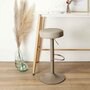 Voir la diapositive 4 : Paris Prix Lot de 2 Tabourets de Bar  Mumford  63-83cm Gris