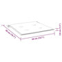 Voir la diapositive 6 : VIDAXL Coussins de chaise de jardin lot de 6 50x50x3 cm tissu